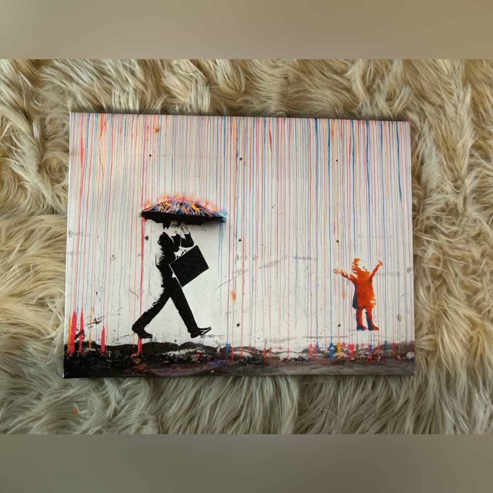 Rainy day canvas